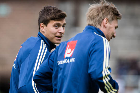 Sveriges Victor Nilsson Lindelöf och Emil Forsberg
