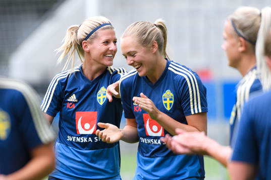 Olivia Schough och Magdalena Eriksson