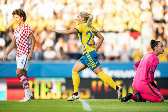 Sveriges Elin Rubensson jublar