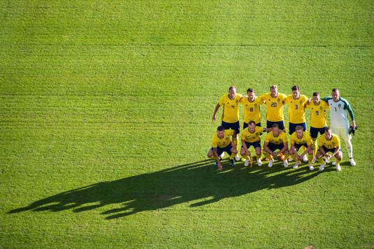 The Swedish starting eleven