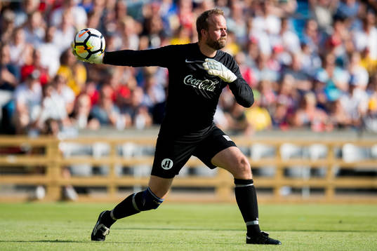 Goalkeeper Thomas Myhre of Norway