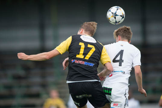  IFK Hässleholms Filip Ranmo i matchen i DM mellan IFK Hässleholm och FC Rosengård i Hässleholm 12 juni 2018.  
