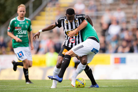 Landskronas Sadat Karim och Brages Carlos Garcia Ambrosiani