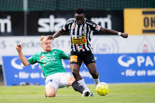 Landskronas Edafe Egbedi och Brages Anton Lundin