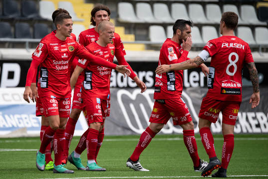 Elfsborgs spelarna jublar