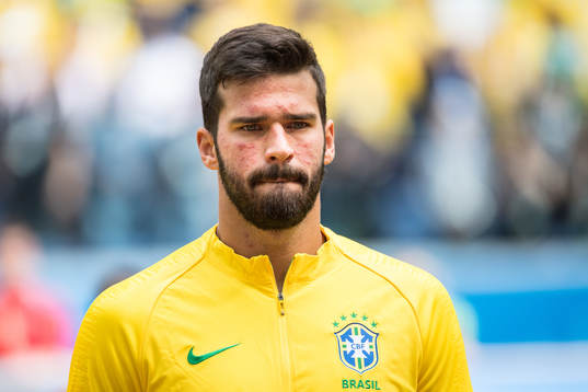 Goalkeeper Alisson of Brazil prior the FIFA World Cup group