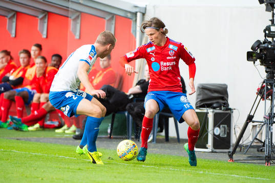 Värnamos Anton Maikkula och Helsingborgs Max Svensson