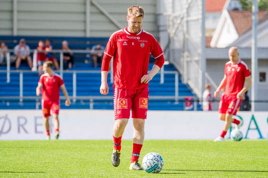 Tom Høgli of Tromsø ahead of the Eliteserien match between Sarpsborg 08 and Tromsø on June 24, 2018 in Sarpsborg. 