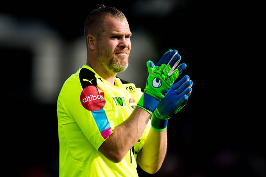 Goalkeeper Espen Bugge Pettersen of Strømsgodset