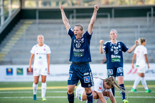 Linköpings Lisa Lantz jublar