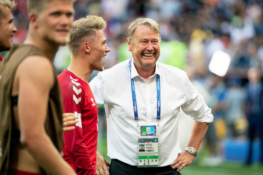 head coach Åge Hareide of Denmark