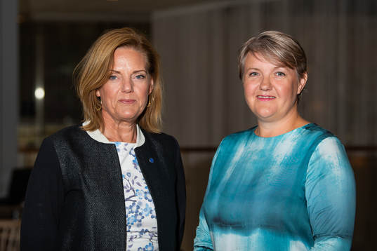 Generalsekreterare Linda Wijkström och ordförande Annika