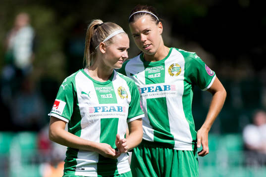 Hammarbys Emma Jansson och Amanda Johansson