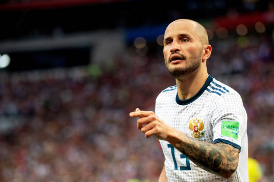 Fedor Kudriashov of Russia celebrates