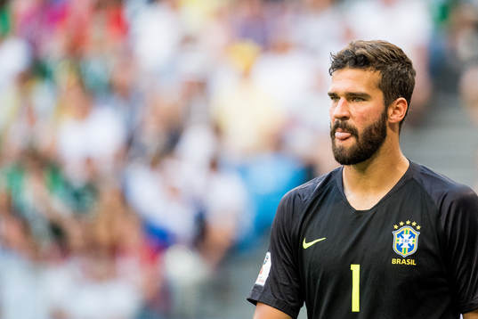 Goalkeeper Alisson of Brazil