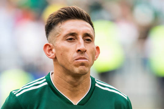 Hector Herrera of Mexico prior the FIFA World Cup round of