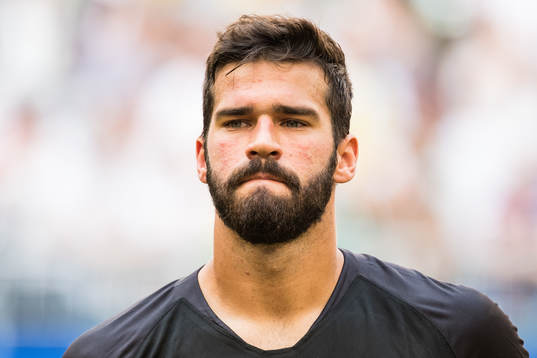 Goalkeeper Alisson of Brazil prior the FIFA World Cup round