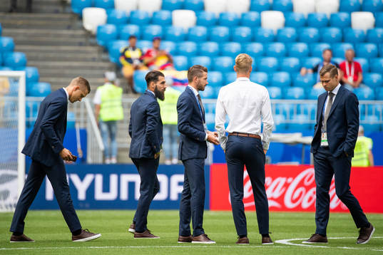 Goalkeeper Karl-Johan Johnsson, Jimmy Durmaz, Marcus