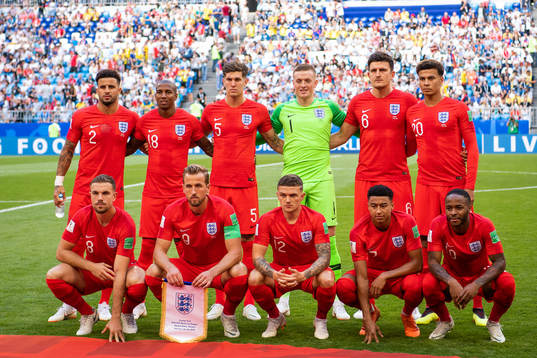 Starting eleven of England Kyle Walker, Ashley Young, John