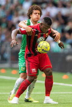 Hammarbys Neto Borges och Östersunds Salisu Abdullahi Gero