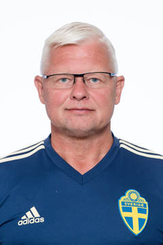 Jonas Gradin, tränare i P17-landslaget poserar för porträtt den 10 juli 2018 i Stockholm.