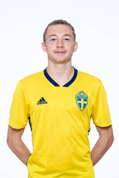 Daniel Miljanovic  i P17-landslaget poserar för porträtt den 10 juli 2018 i Stockholm.