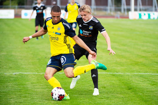 Ängelholms Alex Simovski  och Eskilsminnes Filip Lundeberg