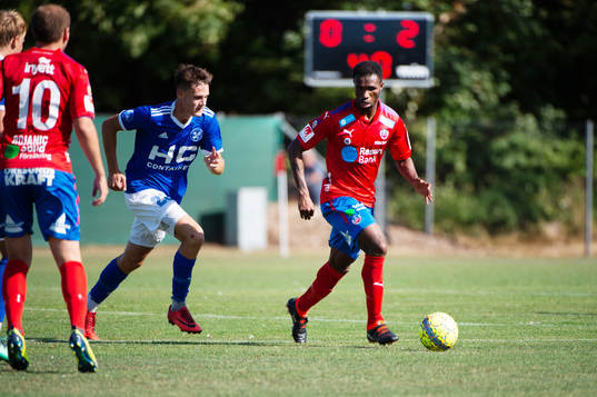 Fremad Amagers Lukas Engel och Helsingborgs Mohammed