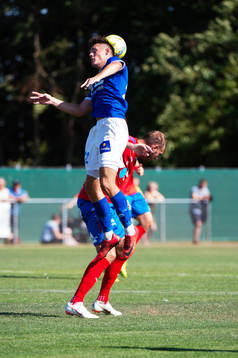 Fremad Amagers Lukas Engel och Helsingborgs Andreas