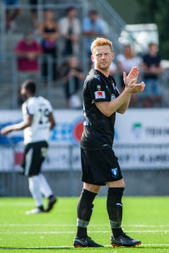 Malmö FFs Anders Christiansen före fotbollsmatchen i