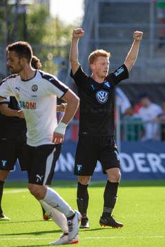 Malmö FFs sAnders Christiansen jublar