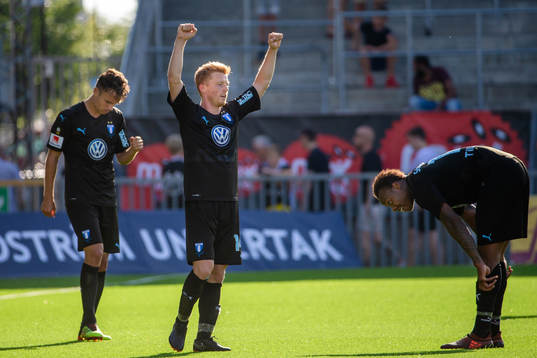 Malmö FFs sAnders Christiansen jublar