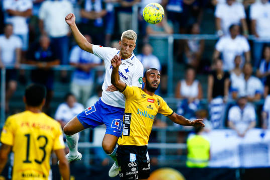 Norrköpings Filip Dagerstål och Elfsborgs Issam Jebali