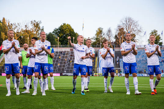 Norrköpings spelare jublar