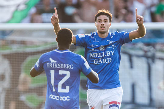 Trelleborgs Deniz Hümmet jublar