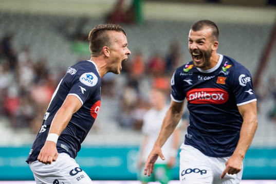 Claes Kronberg of Viking celebrates