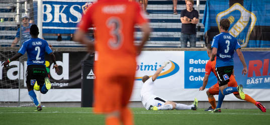 AFC Eskilstunas Gustav Jarl gör 2-0 målet