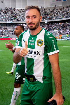 Hammarbys Muamer Tankovic jublar