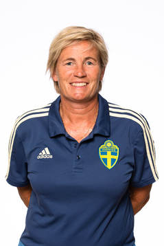 Lilie Persson, Landslagschef U23/Flick Elit i F15/03-landslaget poserar för ett porträtt den 8 Augusti 2018 i Stockholm. 