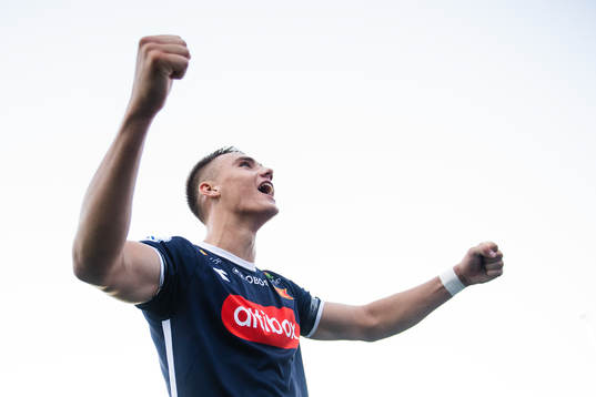 Markus Nakkim of Viking celebrates