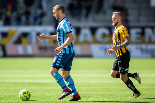 Djurgårdens Jesper Karlström och Häckens Alexander