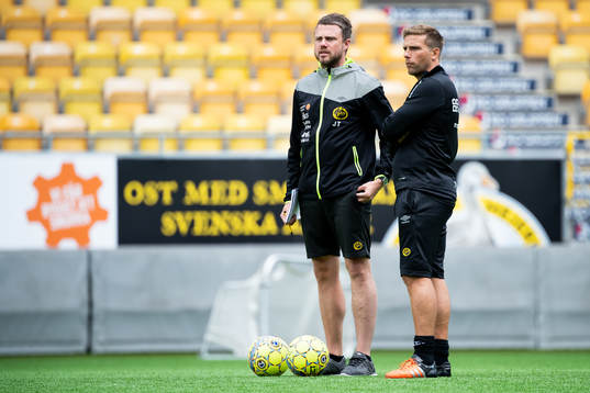 manager Jimmy Thelin och individuell tränare Anders