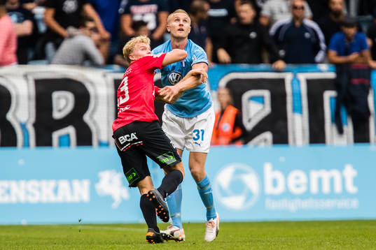 Trelleborgs Freddie Brorsson och Malmö FFs Franz Brorsson
