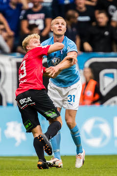 Trelleborgs Freddie Brorsson och Malmö FFs Franz Brorsson