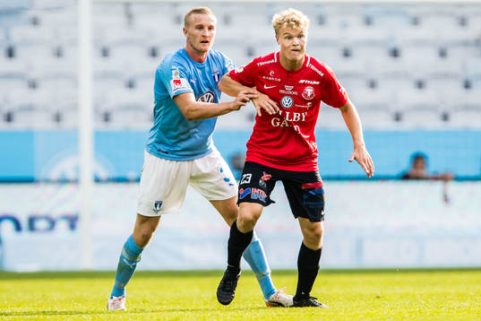 Malmö FFs Franz Brorsson och Trelleborgs Freddie Brorsson