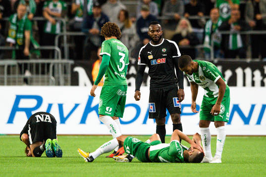 Hammarbys Nikola Djurdjic har ont