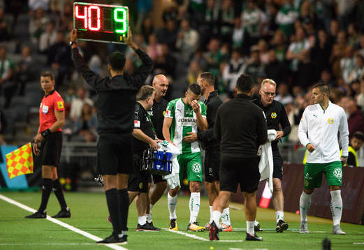 Hammarbys Nikola Djurdjic har ont