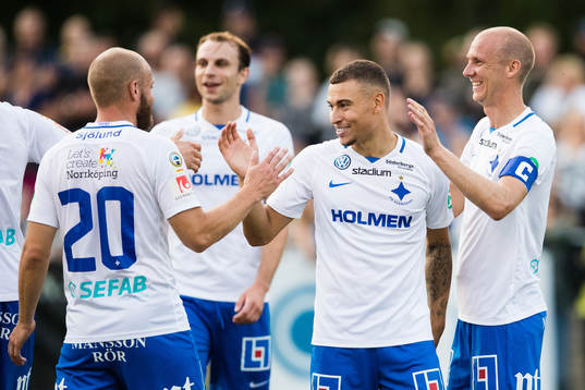 Norrköpings Daniel Sjölund, Kalle Holmberg och Andreas