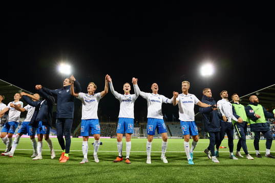 Norrköpings spelare jublar