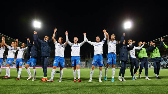 Norrköpings spelare jublar